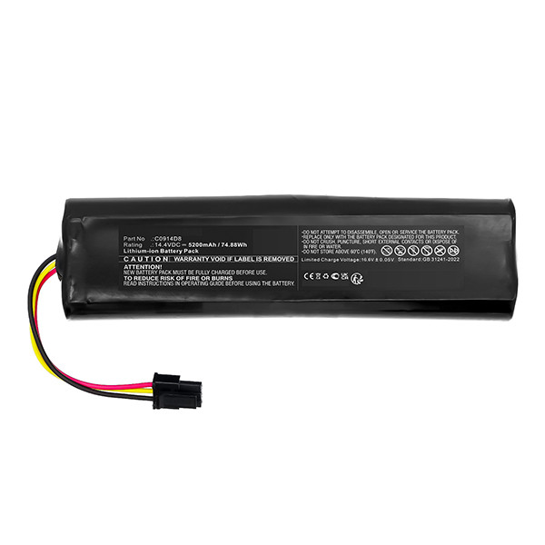 Eufy C0914D8 accu (14.4 V, Li-ion, 5.2 Ah, 123accu huismerk) AEU00039 - 1