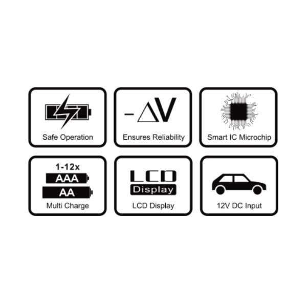 EverActive NC-800 8-slots batterijlader voor AA en AAA batterijen  AEV00069 - 3