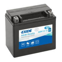 Exide AGM Ready AGM12-12 / YTX14-BS accu (12V, 12Ah, 200A) AEX00121