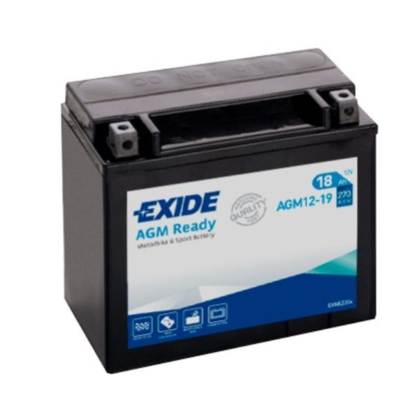 Exide AGM Ready AGM12-19 / YTX20L-BS accu (12V, 18Ah, 270A) AEX00124 - 1