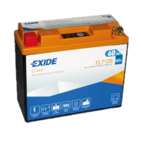 Exide ELT12B Lithium accu (12V, 5Ah, 60Wh, 115A, LiFePO4) AEX00101