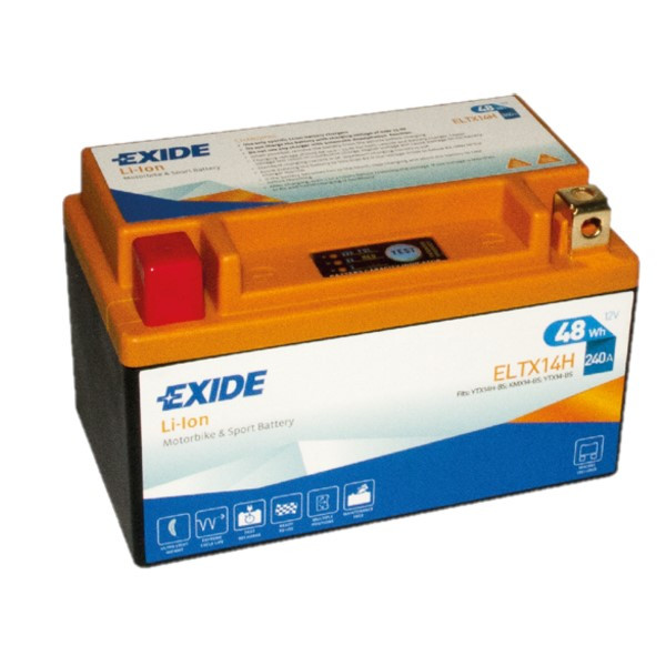 Exide ELTX14H Lithium accu (12V, 4Ah, 48Wh, 240A) AEX00104 - 1