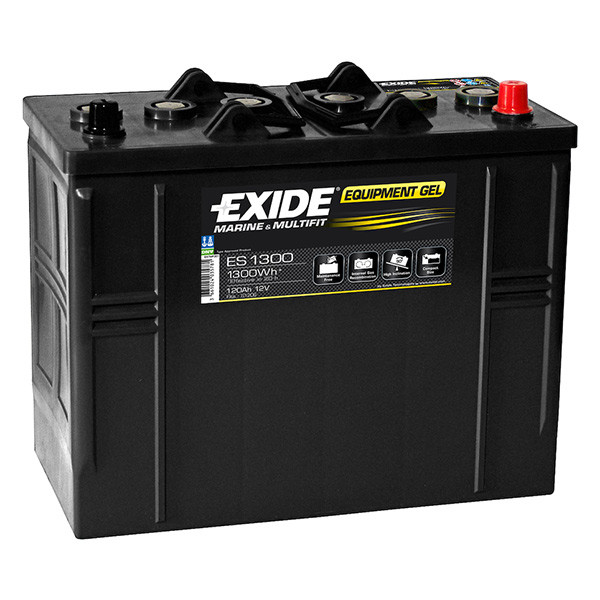Exide ES1300 Equipment Gel accu (12V, 120Ah, 1300Wh)  AEX00077 - 1