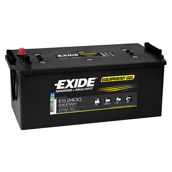 Exide ES2400 Equipment Gel accu (12V, 210Ah, 2400Wh)  AEX00074 - 1