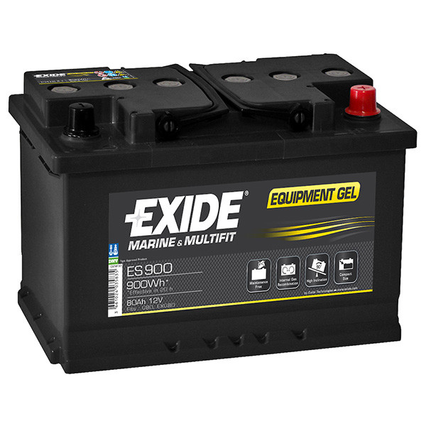 Exide ES900 Equipment Gel accu (12V, 80Ah, 900Wh)  AEX00075 - 1