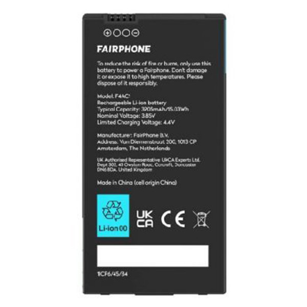 Fairphone FP4 / F4BATT-1ZW-WW1 accu (3.85 V, 3905 mAh, origineel) AFA00105 - 2