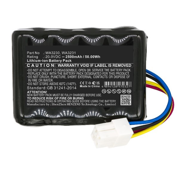 Ferrex CA0005 accu (20 V, 2.5 Ah, 50 Wh,123accu huismerk) AFE00059 - 2