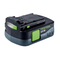 Festool 577384 / BP 12 Li accu (12 V, 2.5 Ah, origineel) AFE00065