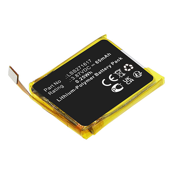 Fitbit LSS271617 accu (3.7 V, 65 mAh, 123accu huismerk) AFI00076 - 1