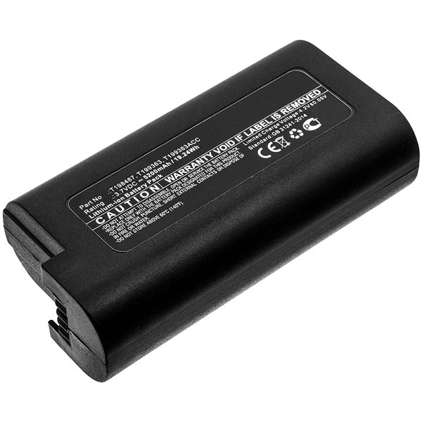 Flir T198487 / T199363 / T199363ACC accu (3.7 V. 5200 mAh, 123accu huismerk) AFL00060 - 1