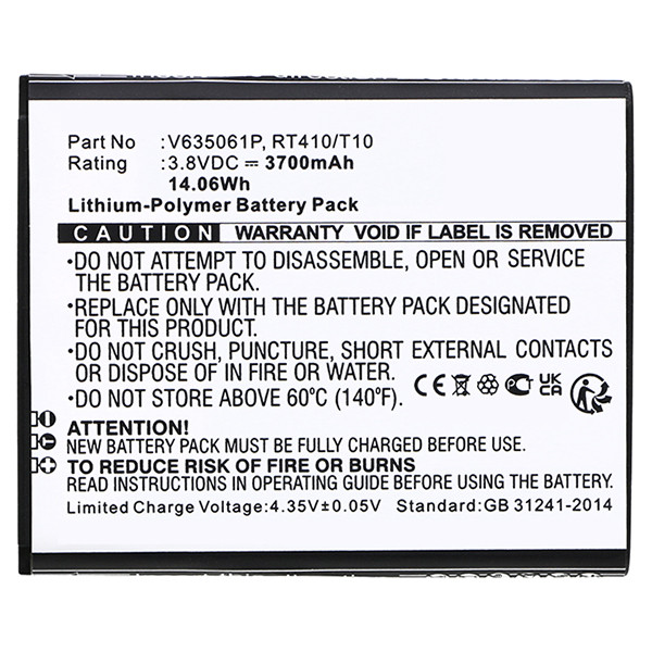 Franklin Wireless V635061P accu (3.8 V, 3700 mAh, 123accu huismerk)  AFR00036 - 3