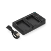 FujiFilm NP-40 USB-C double slot oplader (4.2V, 0.7A, 123accu huismerk) AFU00354 - 1