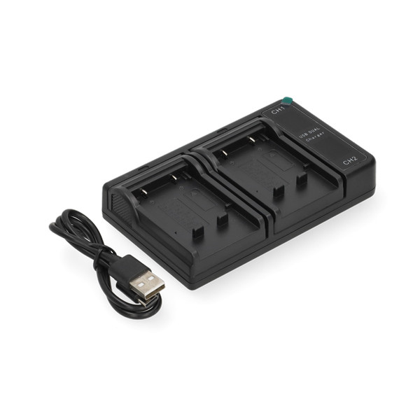 FujiFilm NP-45 USB-C double slot oplader (4.2V, 0.7A, 123accu huismerk) AFU00355 - 1