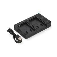 FujiFilm NP-50 USB-C double slot oplader (4.2V, 0.7A, 123accu huismerk) AFU00356