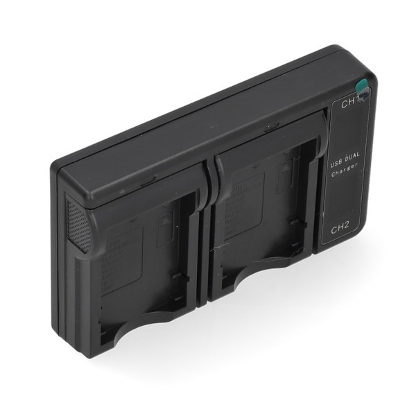 FujiFilm NP-60 / NP-120 USB-C double slot oplader (4.2V, 0.7A, 123accu huismerk) AFU00357 - 2