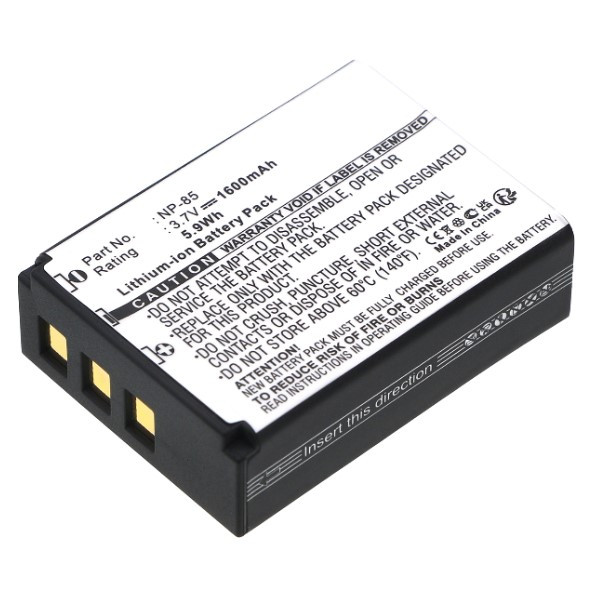 FujiFilm NP-85 accu (3.7 V, 1600 mAh, 123accu huismerk) AFU00028 - 1