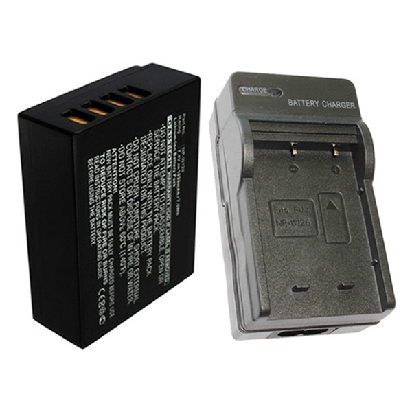 FujiFilm NP-W126 / NP-W126S accu + lader (7.4 V, 1020 mAh, 123accu huismerk)  AFU00313 - 1
