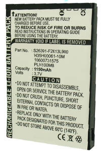 Fujitsu - Siemens S26391-F2613L900 / 10600731575 accu (3.7 V, 1100 mAh, 123accu huismerk)  AFU00049 - 1