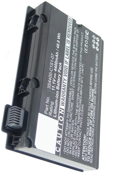 Fujitsu 3S4400-C1S1-07 accu zwart (11.1 V, 4400 mAh, 123accu huismerk)  AFU00152 - 1