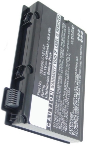 Fujitsu 3S4400-C1S1-07 accu zwart (11.1 V, 4400 mAh, 123accu huismerk)  AFU00152