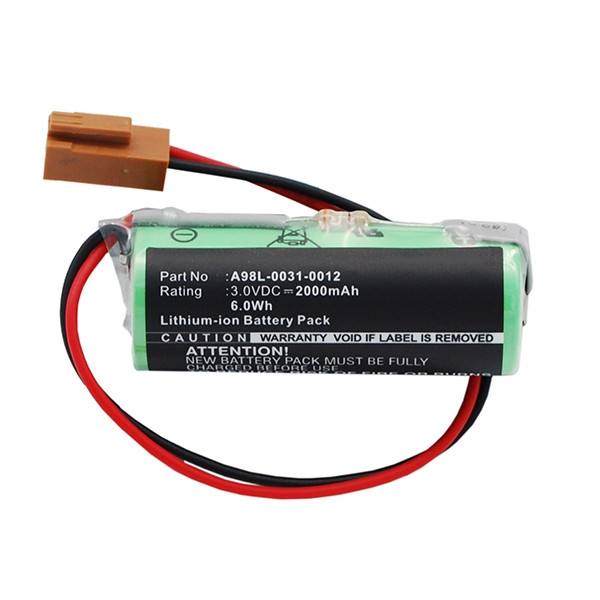 GE A02B-0200-K102 / A98L-0031-0012 accu (3V, 2000 mAh, Li-MnO2, 123accu huismerk) AGE00048 GE A02B-0200-K102 / A98L-0031-0012 accu (3V, 2000 mAh, Li-MnO2, 123accu huismerk) AGE00048 - 1