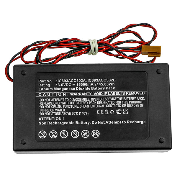 GE Fanuc IC693ACC302A / IC693ACC302B accu (3 V, 15000 mAh, 123accu huismerk) AGE00157 - 2