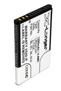 GOgroove BL-5C / BL-5CA / BL-5CB accu (1200 mAh, 123accu huismerk)  AGO00002