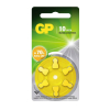 GP 10 / PR70 / Geel gehoorapparaat batterij 6 stuks (geel)  215136