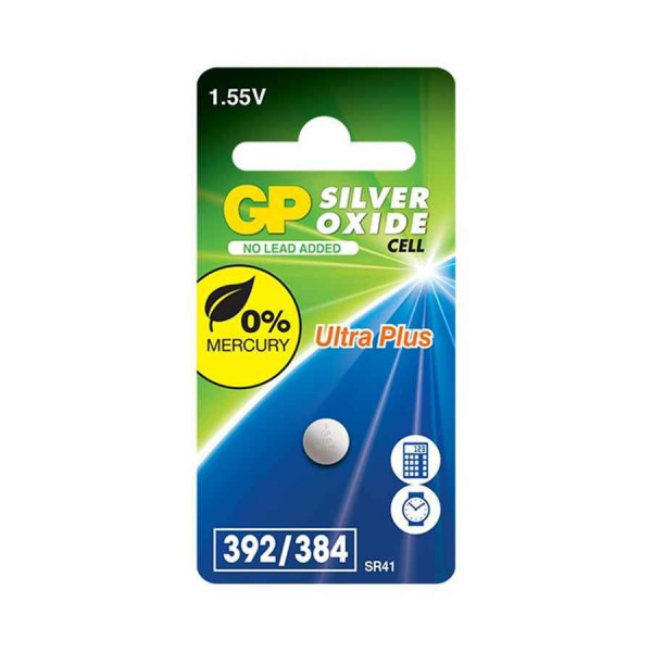 GP 392 / SR41 / SR736W zilveroxide knoopcel batterij 1 stuk  215102 - 1