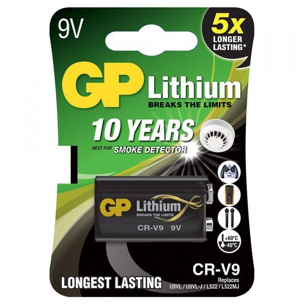 GP CR-V9 / 6FR61 / 9V E-Block Lithium Batterij (10 stuks)  AGP00224 - 1