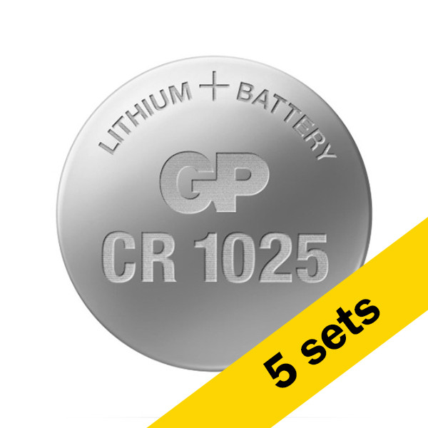 GP CR1025 3V Lithium knoopcel batterij 5 stuks  AGP00157 - 1
