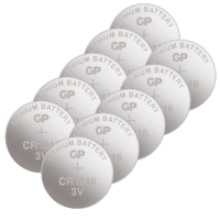 GP CR1216 3V Lithium knoopcel batterij 10 stuks  AGP00166