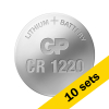 GP CR1220 3V Lithium knoopcel batterij 10 stuks