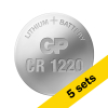 GP CR1220 / DL1220 / 1220 Lithium knoopcel batterij 5 stuks