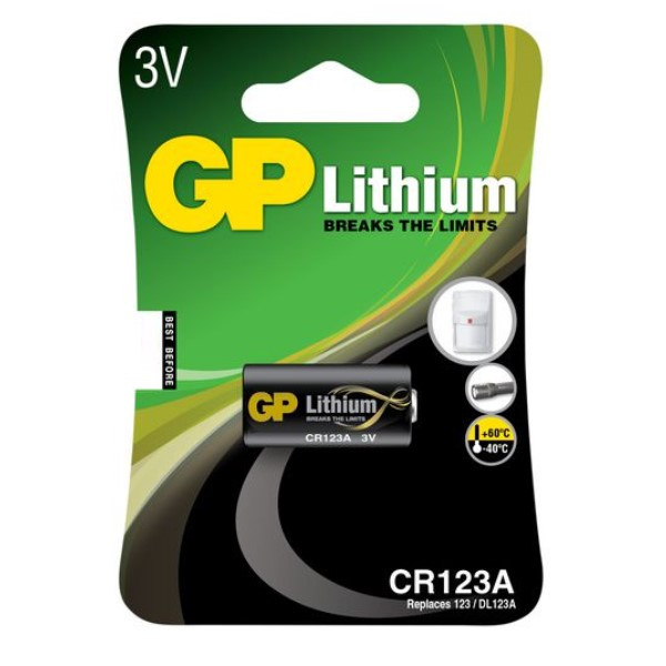 GP CR123A / DL123A Lithium Batterij (5 stuks)  AGP00232 - 1