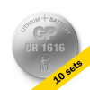 GP CR1616 3V Lithium knoopcel batterij 10 stuks