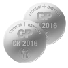 GP CR2016 3V Lithium knoopcel batterij 2 stuks AGP00170 - 1