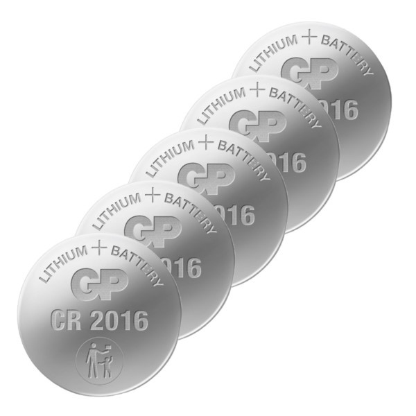 GP CR2016 3V Lithium knoopcel batterij 5 stuks  AGP00030 - 1
