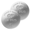 GP CR2025 / DL2025 / 2025 Lithium knoopcel batterij 2 stuks