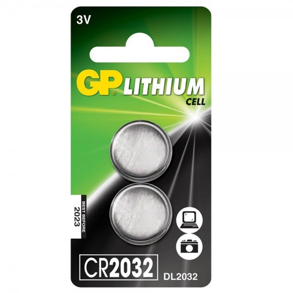 GP CR2032 / DL2032 / 2032 Lithium knoopcel batterij 2 stuks  AGP00053 - 1