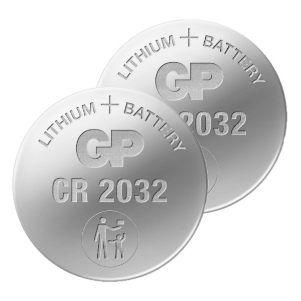 GP CR2032 / DL2032 / 2032 Lithium knoopcel batterij 2 stuks AGP00053 - 1