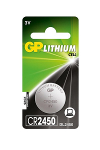GP CR2450 / DL2450 / 2450 Lithium knoopcel batterij (1 stuk)  AGP00043