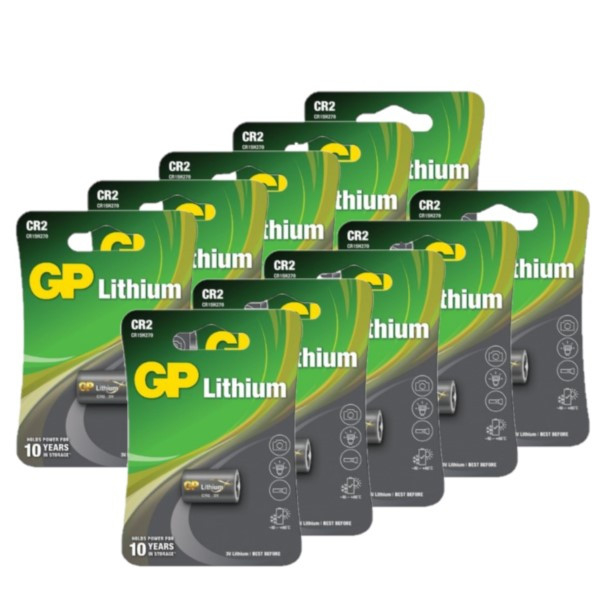 GP CR2 Lithium batterij (10 stuks, 3V, 920 mAh) AGP00142 - 1