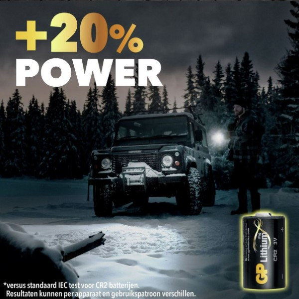 GP CR2 Lithium batterij (1 stuk, 3V, 920 mAh) 215032 - 5