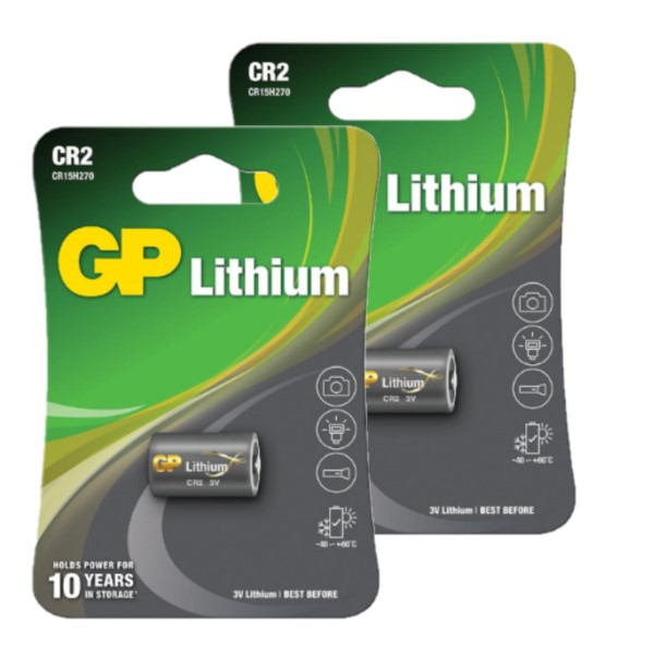 GP CR2 Lithium batterij (2 stuks, 3V, 920 mAh) AGP00362 - 1