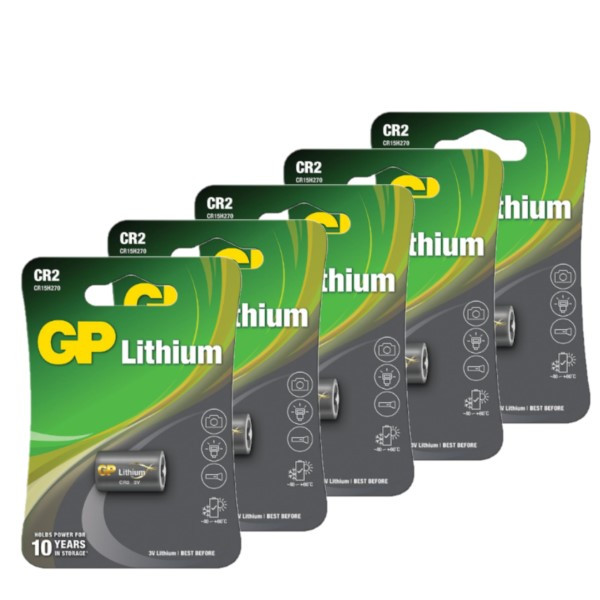 GP CR2 Lithium batterij (5 stuks, 3V, 920 mAh) AGP00363 - 1