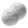 GP CR3032 3V Lithium knoopcel batterij 2 stuks