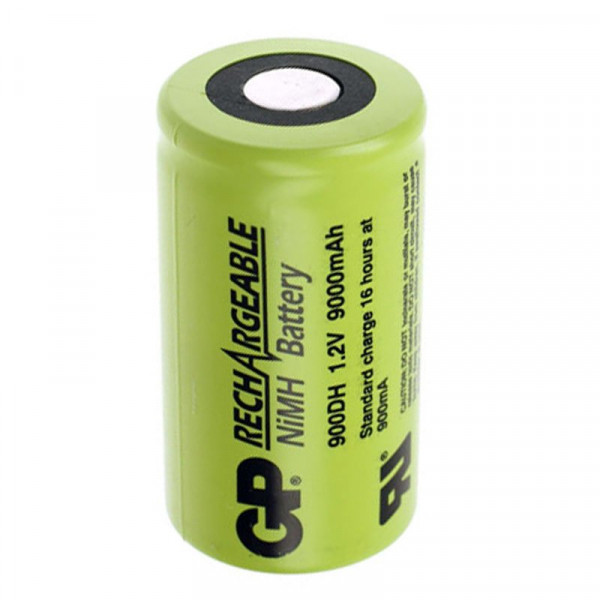 GP GP900DH-EB oplaadbare D / HR20 Flattop Ni-Mh batterij (1 stuk, 9000 mAh)  AGP00097 - 1