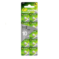 GP LR41 / AG3 / 192 Alkaline knoopcel batterij 10 stuks  AGP00008