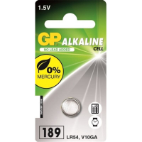 GP LR54 / V10GA / 189  Alkaline knoopcel batterij 1 stuk  215044